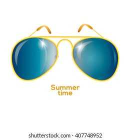 Sunglasses for summer time. Vector Illustration