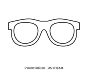 Sunglasses thin icon vector illustration
