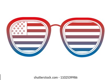 sunglasses with USA flag