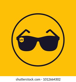 sunglasses, UV protection icon