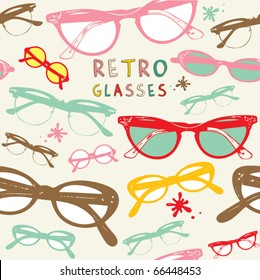 Sunglasses. Vector.