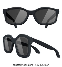 Sunglasses. Vector 3d illustration isolated on white background