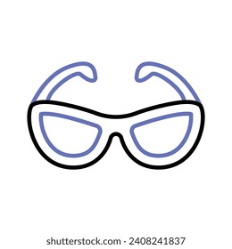 Sunglasses vector design, beach accessories vector design