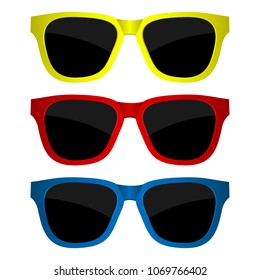 Sunglasses vector design illustration isoalted on white background