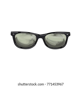 Sunglasses vector drawing illustration