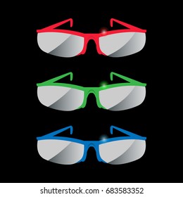 Sunglasses. Vector Eps.10