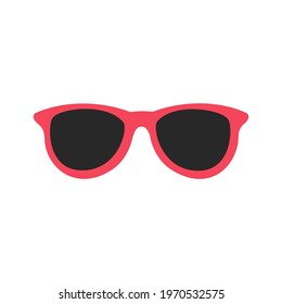 Sunglasses vector Helps to relax in summer Beach trip concept. isolate on white background.