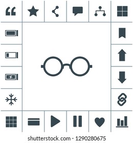 Sunglasses vector icon.