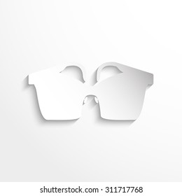 Sunglasses. Vector icon.