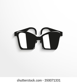 Sunglasses. Vector icon.