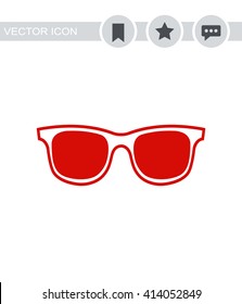 Sunglasses Vector Icon.