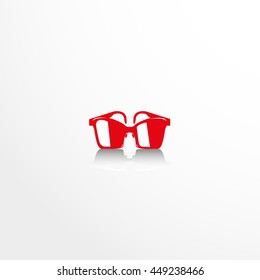 Sunglasses. Vector icon.
