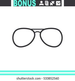 Sunglasses vector icon.
