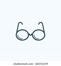 Sunglasses vector icon.