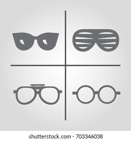 Sunglasses vector icon