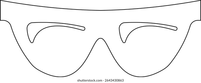 Óculos de sol ícone vetor para moda acessório design de óculos de verão estilo e proteção solar Óculos de homens e mulheres. quadro hipster, moda aros de plástico preto. Trendy Optics Art, gráfico de sombra moderno