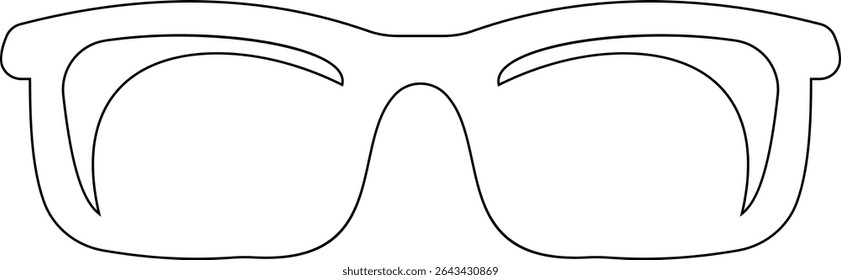 Óculos de sol ícone vetor para moda acessório design de óculos de verão estilo e proteção solar Óculos de homens e mulheres. quadro hipster, moda aros de plástico preto. Trendy Optics Art, gráfico de sombra moderno