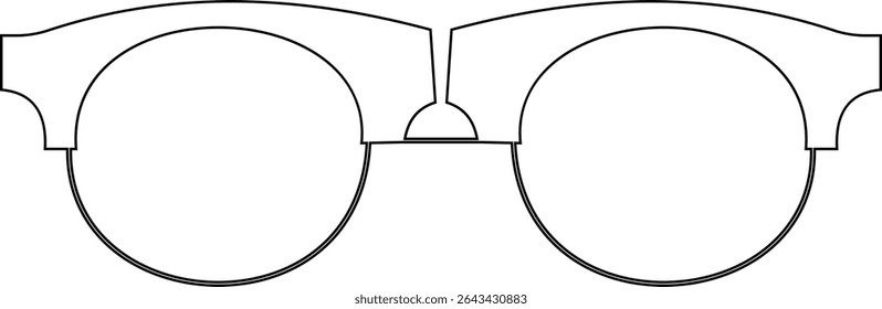 Óculos de sol ícone vetor para moda acessório design de óculos de verão estilo e proteção solar Óculos de homens e mulheres. quadro hipster, moda aros de plástico preto. Trendy Optics Art, gráfico de sombra moderno