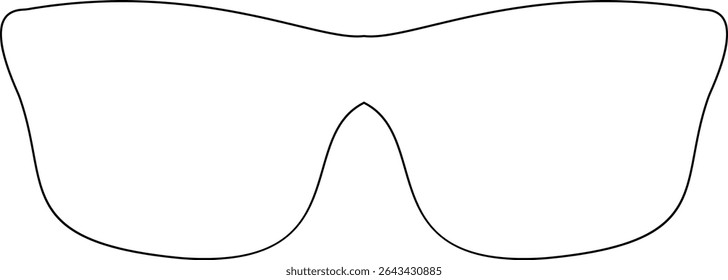 Óculos de sol ícone vetor para moda acessório design de óculos de verão estilo e proteção solar Óculos de homens e mulheres. quadro hipster, moda aros de plástico preto. Trendy Optics Art, gráfico de sombra moderno