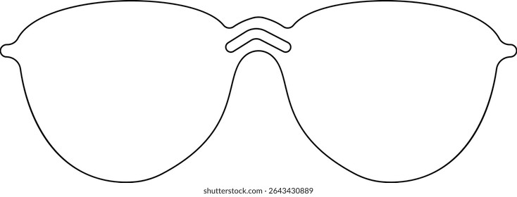 Óculos de sol ícone vetor para moda acessório design de óculos de verão estilo e proteção solar Óculos de homens e mulheres. quadro hipster, moda aros de plástico preto. Trendy Optics Art, gráfico de sombra moderno