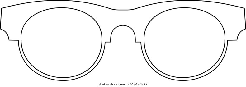 Óculos de sol ícone vetor para moda acessório design de óculos de verão estilo e proteção solar Óculos de homens e mulheres. quadro hipster, moda aros de plástico preto. Trendy Optics Art, gráfico de sombra moderno
