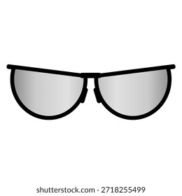 Sonnenbrillen, Vektorsymbol. Vektorgrafik einer Sonnenbrille.