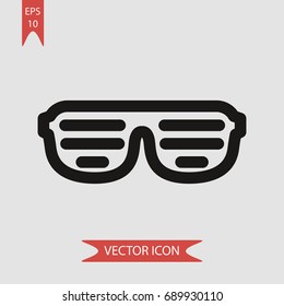 Sunglasses vector icon, illustration symbol