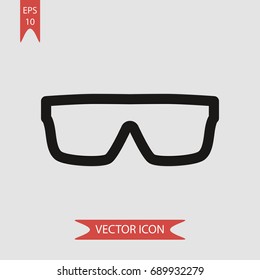Sunglasses vector icon, illustration symbol