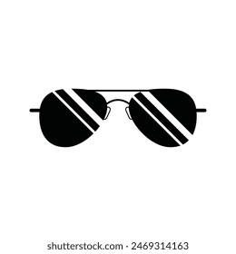 Sunglasses vector icon in luxury style