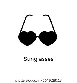 Sunglasses vector icon stock illustration