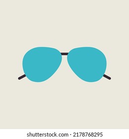 Sunglasses vector icon. Summer sign. Graph symbol for travel and tourism web site and apps design, logo, app, UI