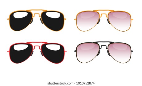 sunglasses, vector illustration