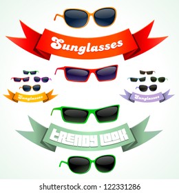 Sunglasses, vector illustration