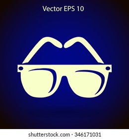 Sunglasses vector illustration