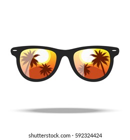 Sunglasses. Vector illustration