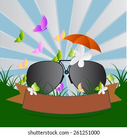 sunglasses Vector illustration. Eps 10