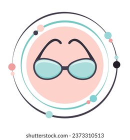 Sunglasses vector illustration graphic icon symbol decal