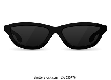 Sunglasses. Vector illustration isolated on white background