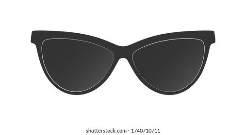 Sunglasses. Vector illustration isolated on a white background for theme design and decoration