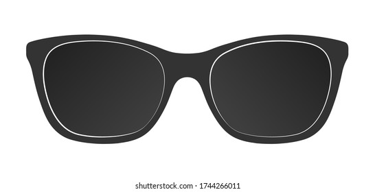 Sunglasses. Vector illustration isolated on a white background for theme design and decoration