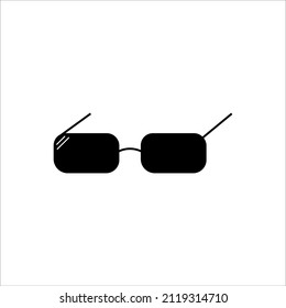 Sonnenbrille, Vektorgrafik einzeln auf weißem Hintergrund