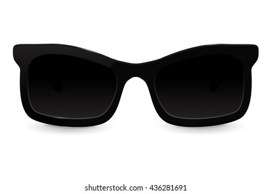 Sunglasses. Vector illustration isolated on white background