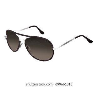 Sunglasses vector illustration isolated silver and grey