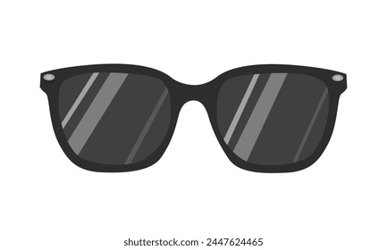 Sunglasses vector illustration. Summer element. Eyewear fashion. Cartoon flat vector isolated.