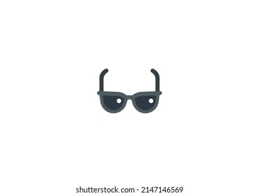 Sunglasses Vector Isolated Emoticon. Sunglasses Icon