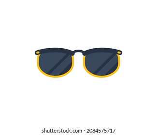 Sunglasses vector isolated icon. Sunglasses emoji illustration. Sunglasses vector isolated emoticon
