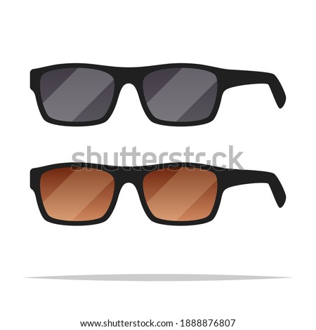 Sunglasses vector isolated illustration design