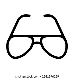 Sunglasses Vector Line Icon Design