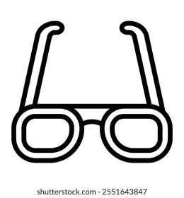 Sunglasses Vector Line Icon Design