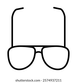 Sunglasses Vector Line Icon Design